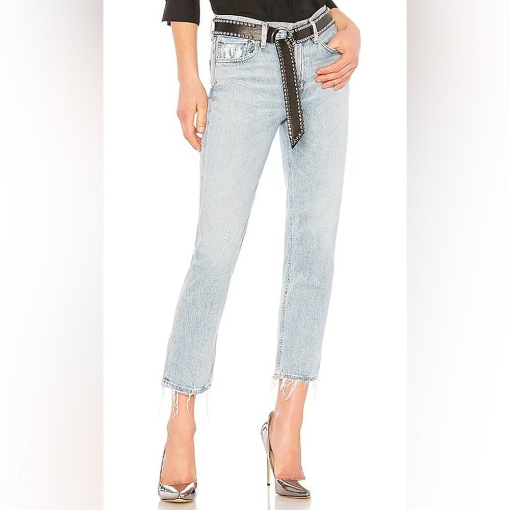 Agolde Jeans Cigarette Straight Leg color Vale